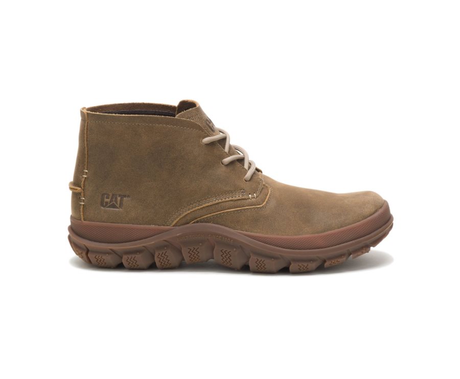 Caterpillar CAT Fused Tri Stredne Boot Kozene Cizmy Panske Hnede Zelene | CAT-314PN